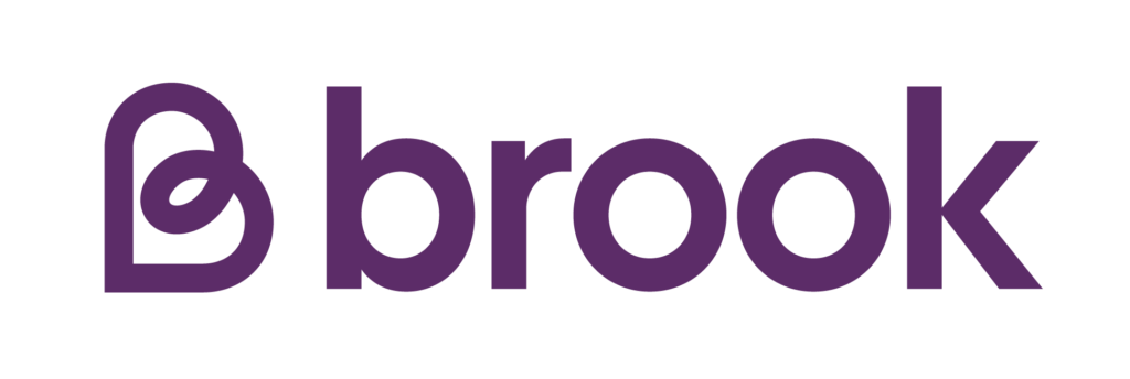 Brook logo in purple