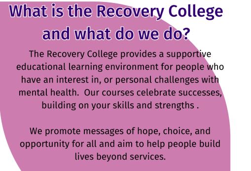 What is recovery college