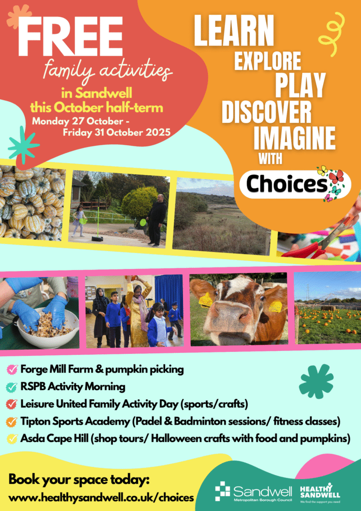 Choices October Half Term Poster 0810